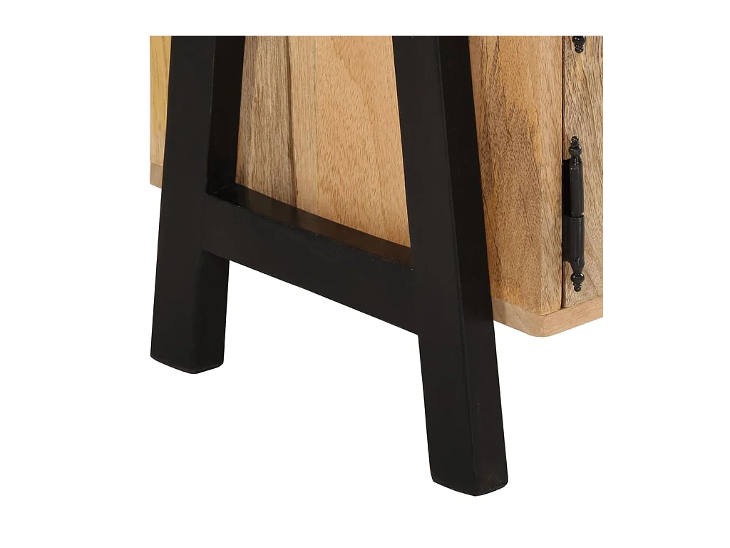 Garden Furniture -  Meuble TV 110x35x40 cm bois massif de manguier