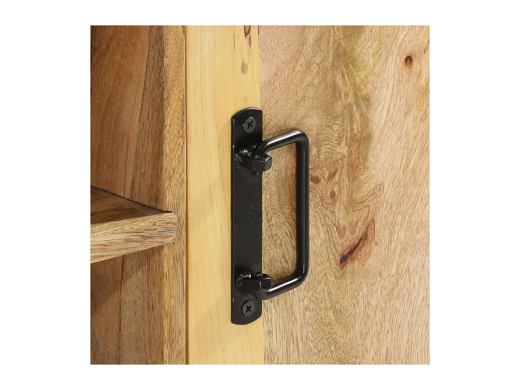 Garden Furniture -  Meuble TV 110x35x40 cm bois massif de manguier