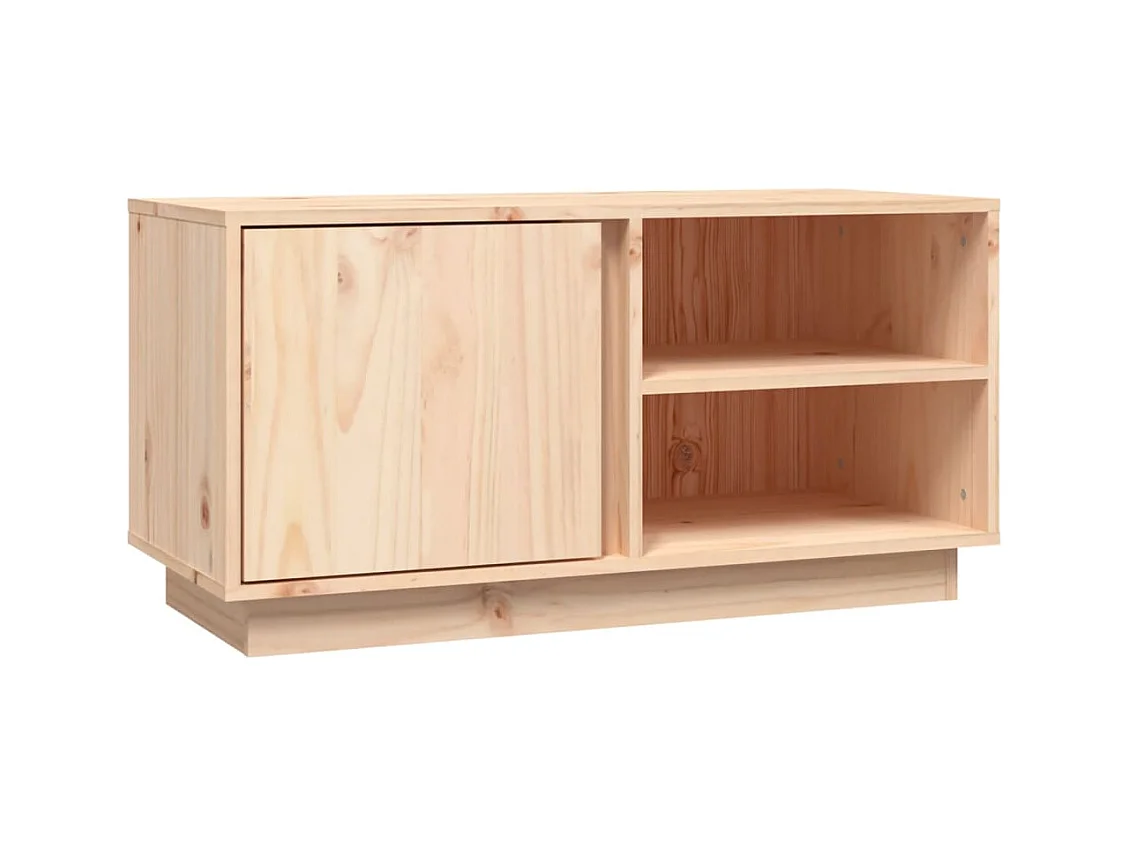 Anne-Suzanne  Meuble TV 80x35x40,5 cm Bois de pin massif