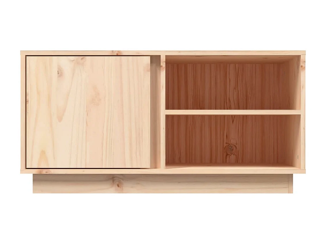 Anne-Suzanne  Meuble TV 80x35x40,5 cm Bois de pin massif