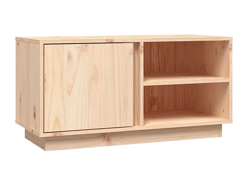 Anne-Suzanne  Meuble TV 80x35x40,5 cm Bois de pin massif