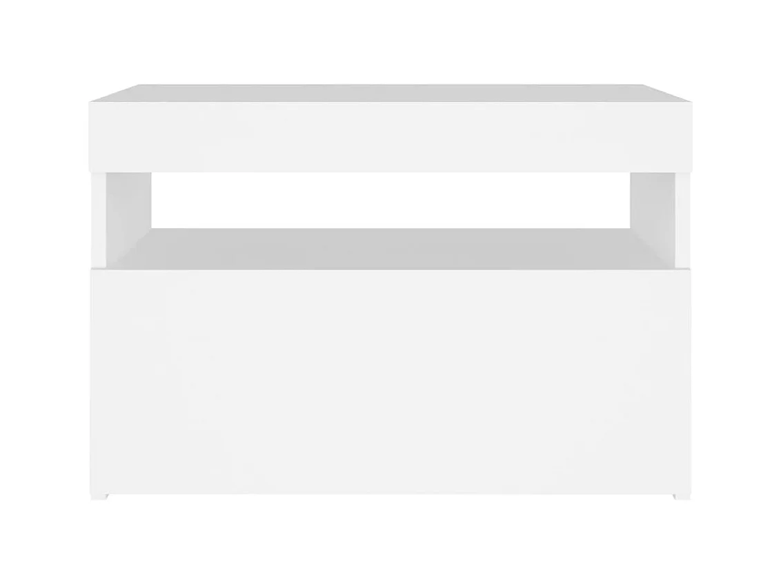 Ilion  Mueble de TV con luces LED blanco 60x35x40 cm