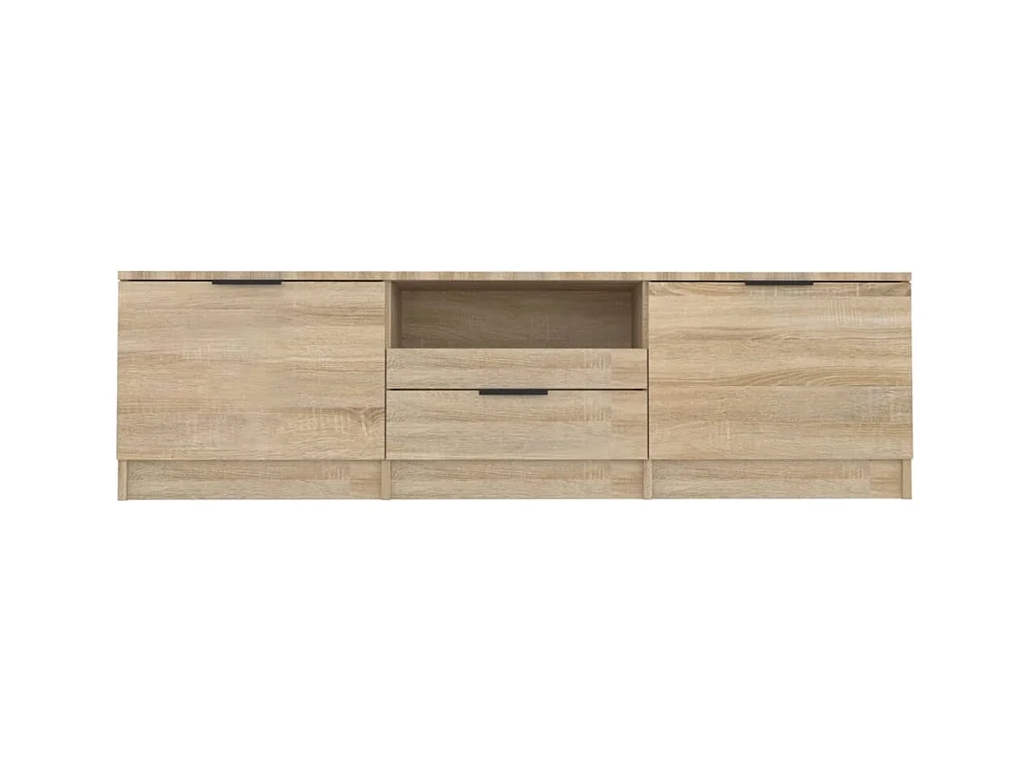 Waldor  Meuble TV Chêne Sonoma 140x35x40 cm Bois d'ingénierie