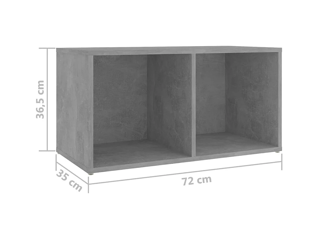 Blessington  Meubles TV 4 pcs Gris béton 72x35x36,5 cm Bois d'ingénierie