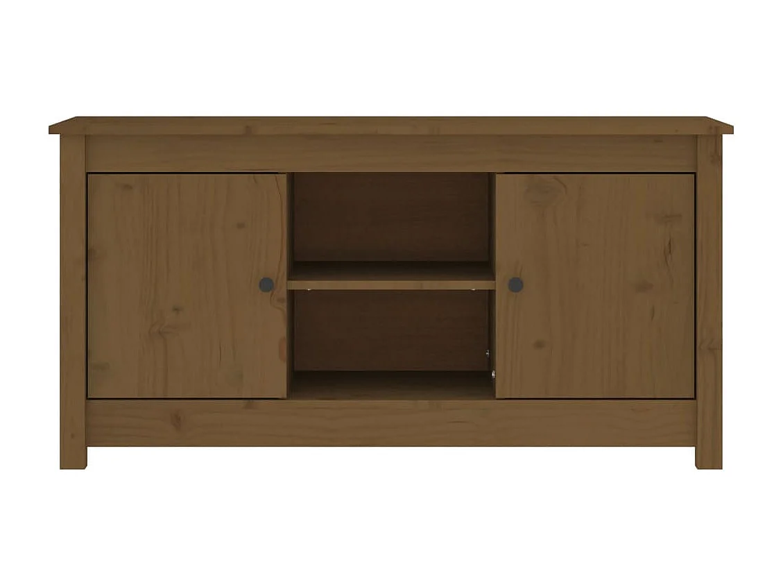 Mandy  Meuble TV Marron miel 103x36,5x52 cm Bois de pin massif
