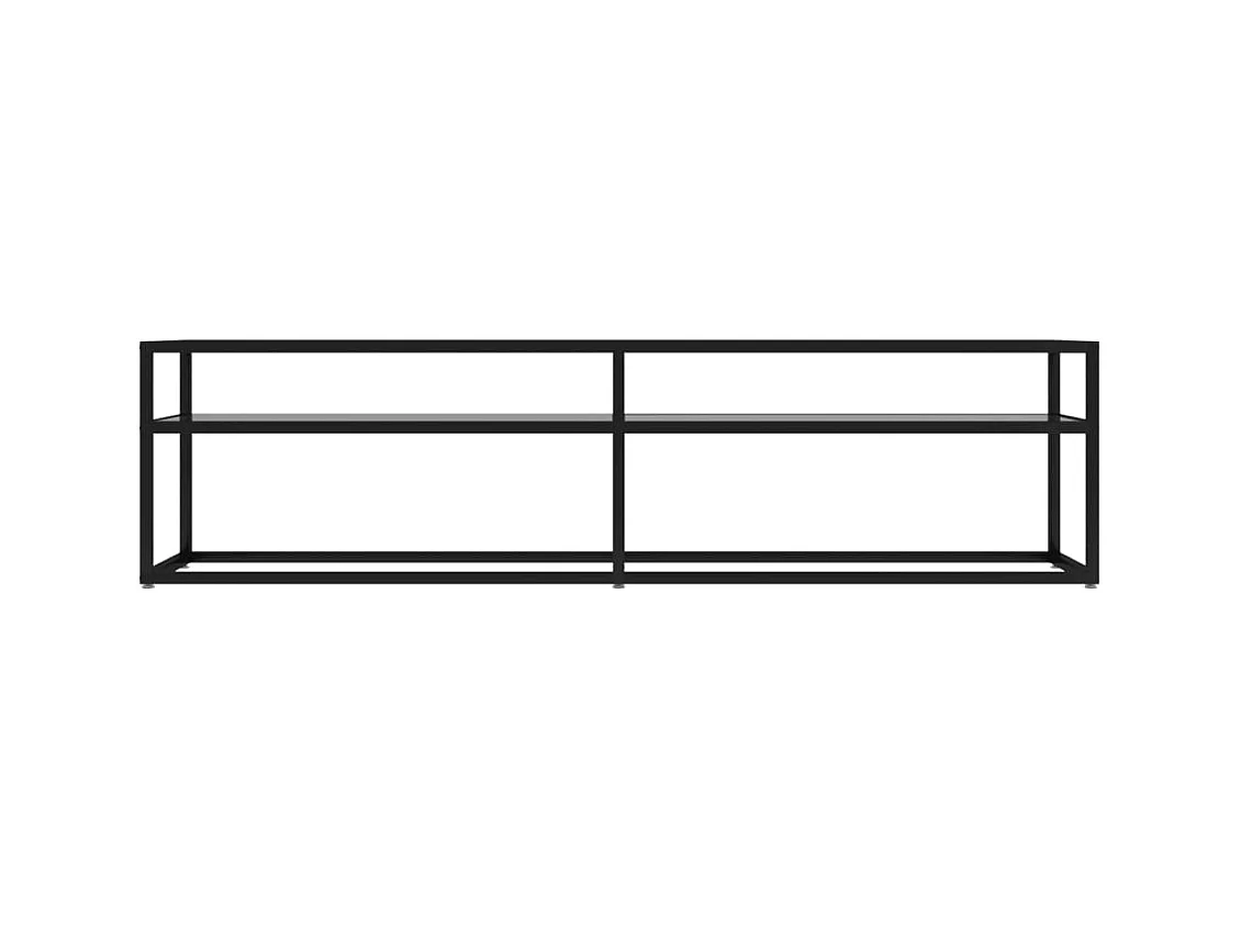 Ballypatrick  Meuble TV transparent 160x40x40,5 cm verre trempé