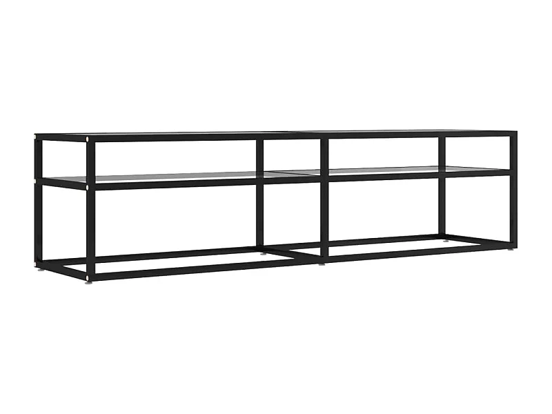 Ballypatrick  Tv-meubel 160x40x40,5 cm gehard glas transparant