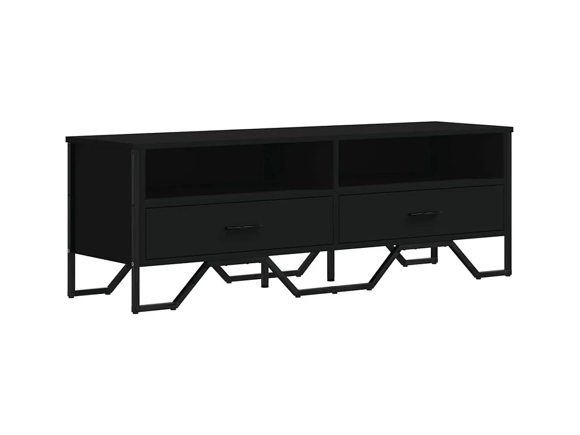 Henri-Jean  Mueble de TV madera de ingeniería negro 122x34x41 cm