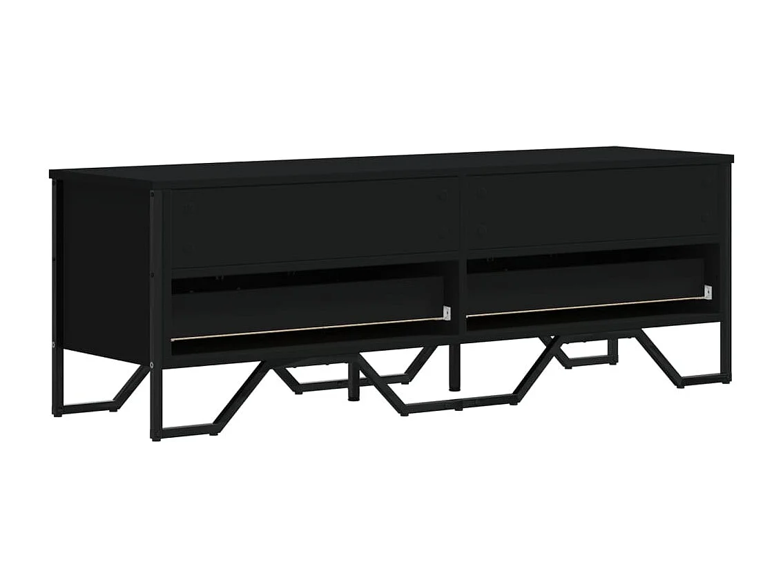 Henri-Jean  Mueble de TV madera de ingeniería negro 122x34x41 cm