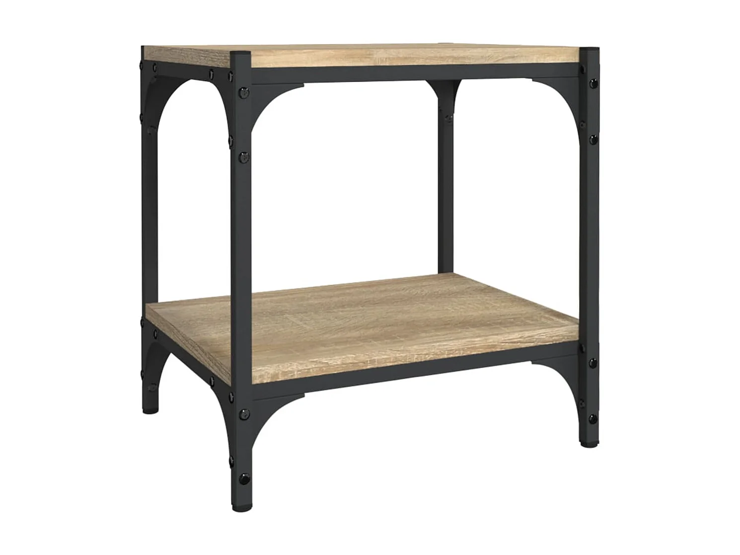 Foster City  Meuble TV Chêne sonoma 40x33x41 cm Bois d'ingénierie et acier