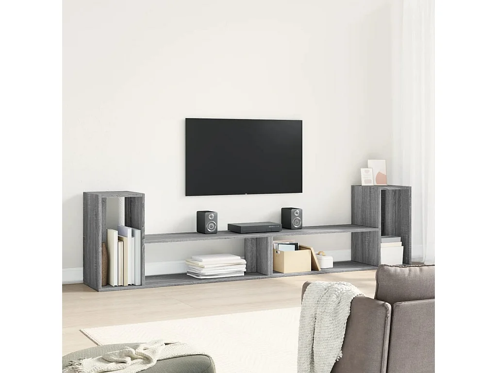 Dunmore  Meubles TV 2 pcs sonoma gris 100x30x50 cm bois d'ingénierie