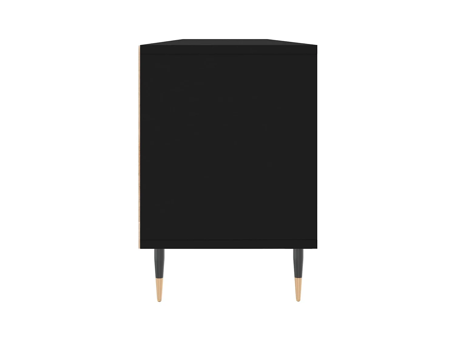 Wyren  Tv-meubel 150x30x44,5 cm bewerkt hout zwart