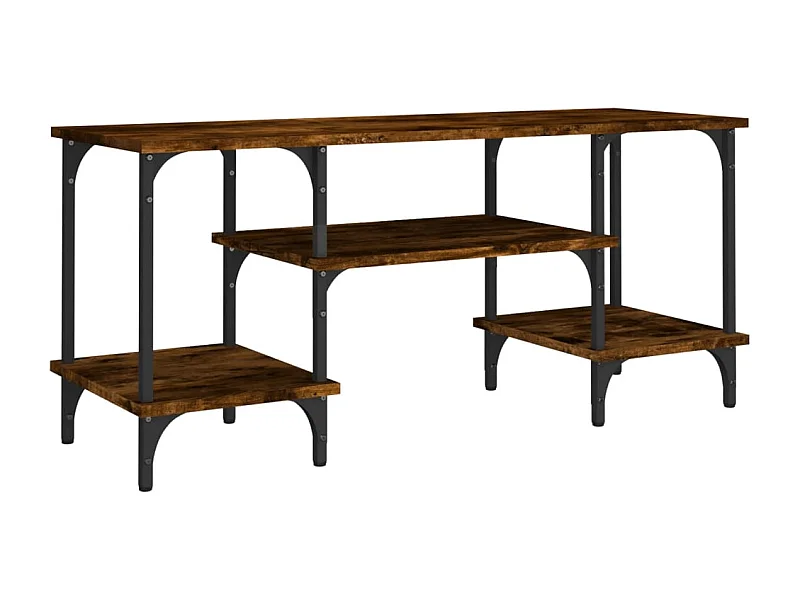 Tynir  Meuble TV chêne fumé 102x35x45,5 cm bois d'ingénierie