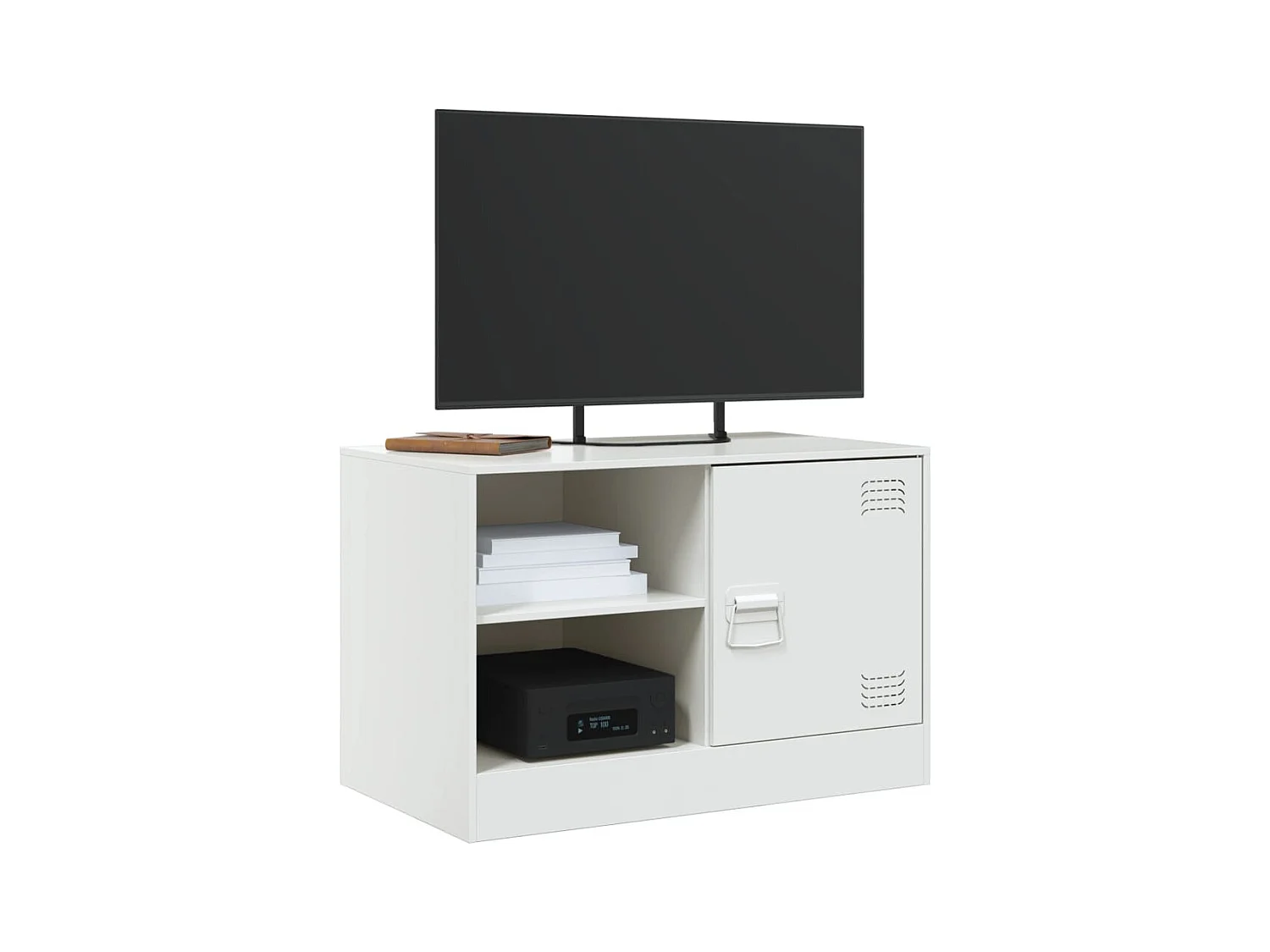 Borrego Springs  Meubles TV 2 pcs blanc 67x39x44 cm acier