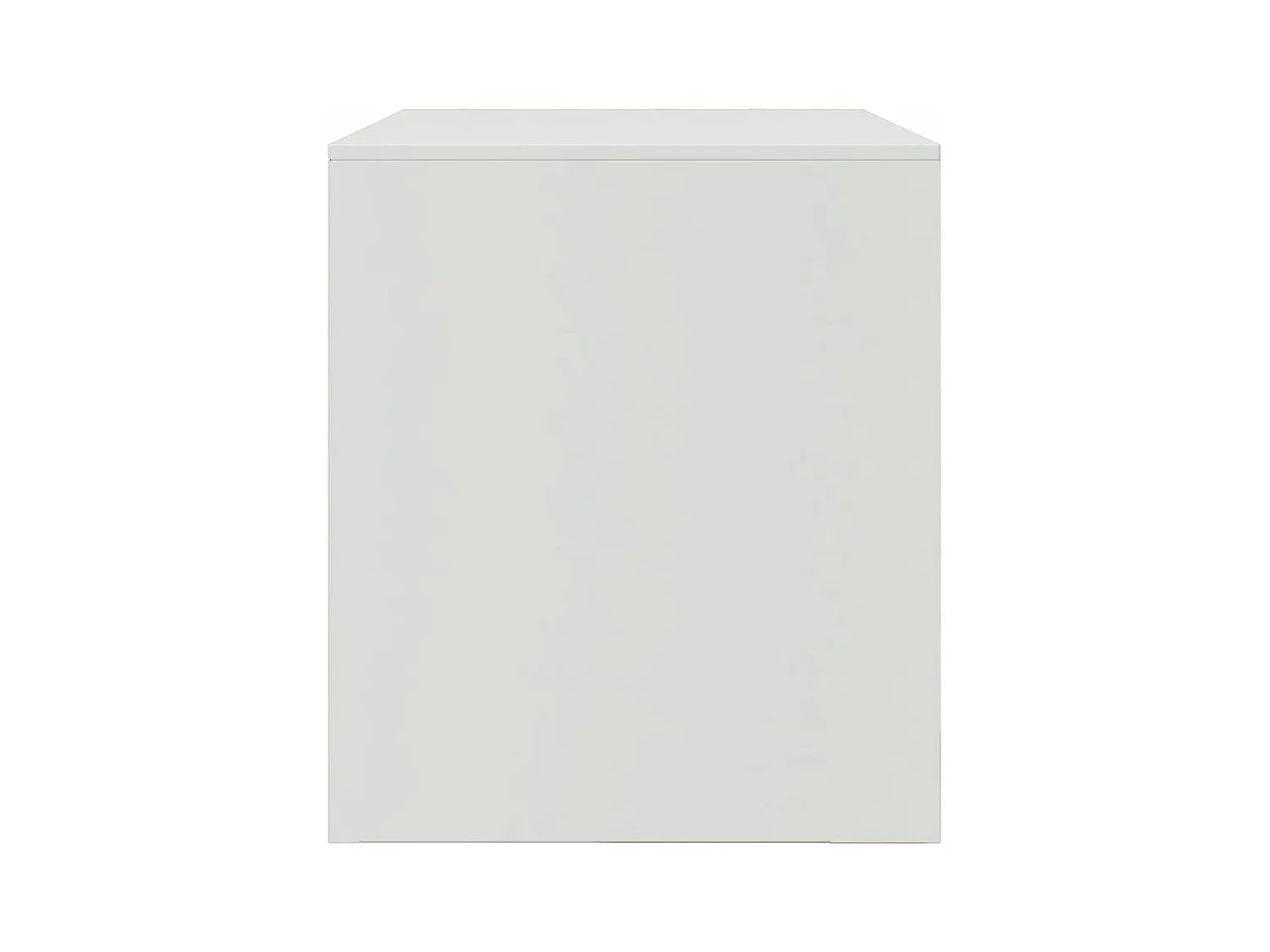 Borrego Springs  Meubles TV 2 pcs blanc 67x39x44 cm acier