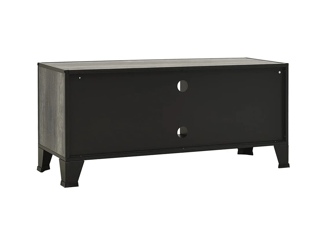 Richan  Meuble TV Gris 105x36x47 cm Métal et MDF