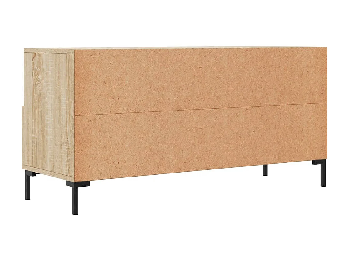 Évreux  Meuble TV chêne sonoma 102x36x50 cm bois d'ingénierie