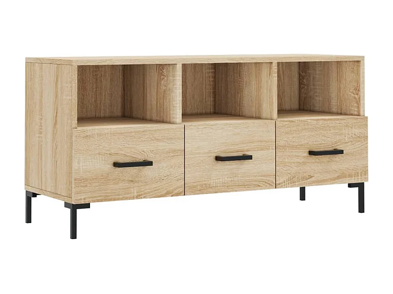 Évreux  Tv-meubel 102x36x50 cm bewerkt hout sonoma eikenkleurig