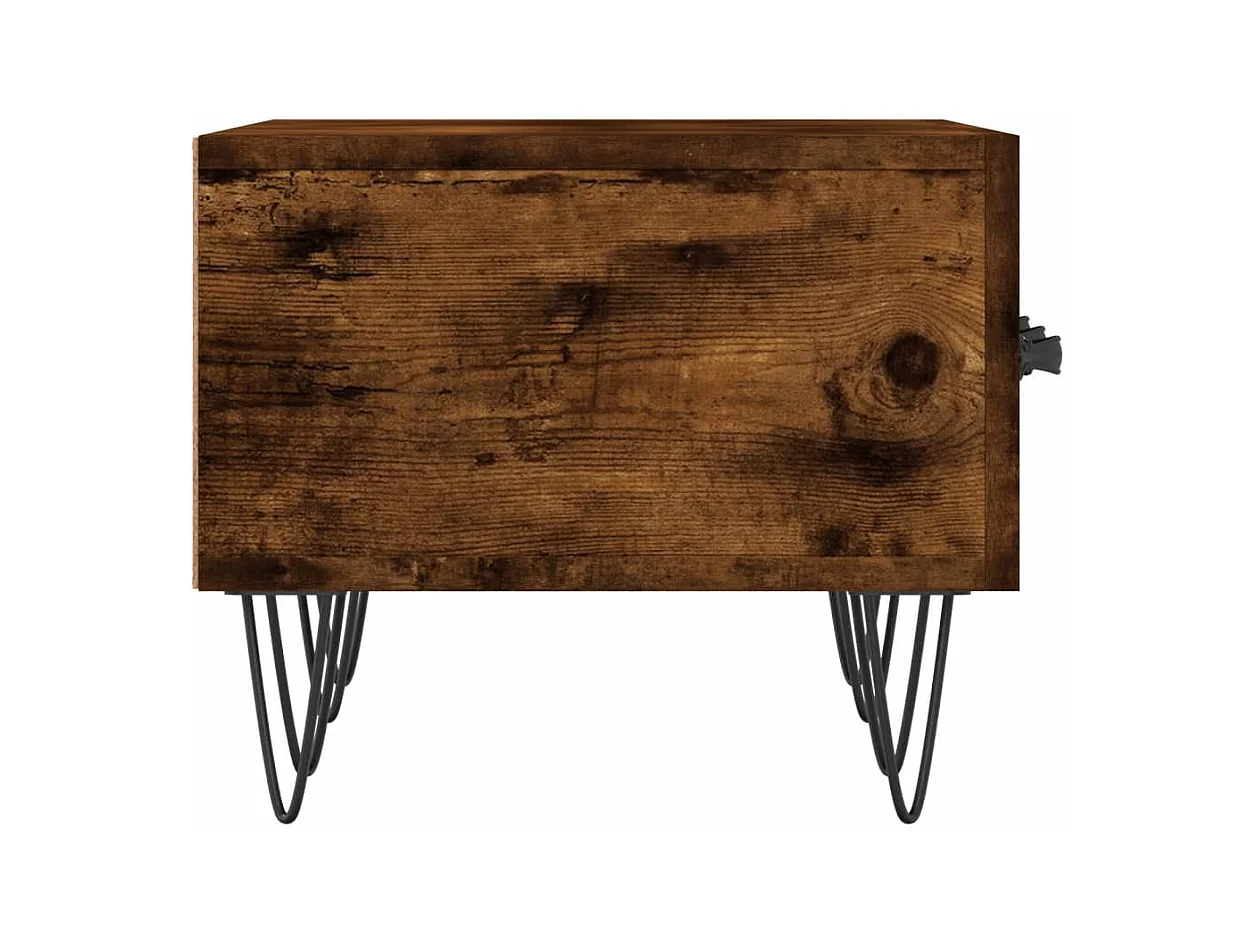 Eilve  Meuble TV chêne fumé 150x36x30 cm bois d'ingénierie