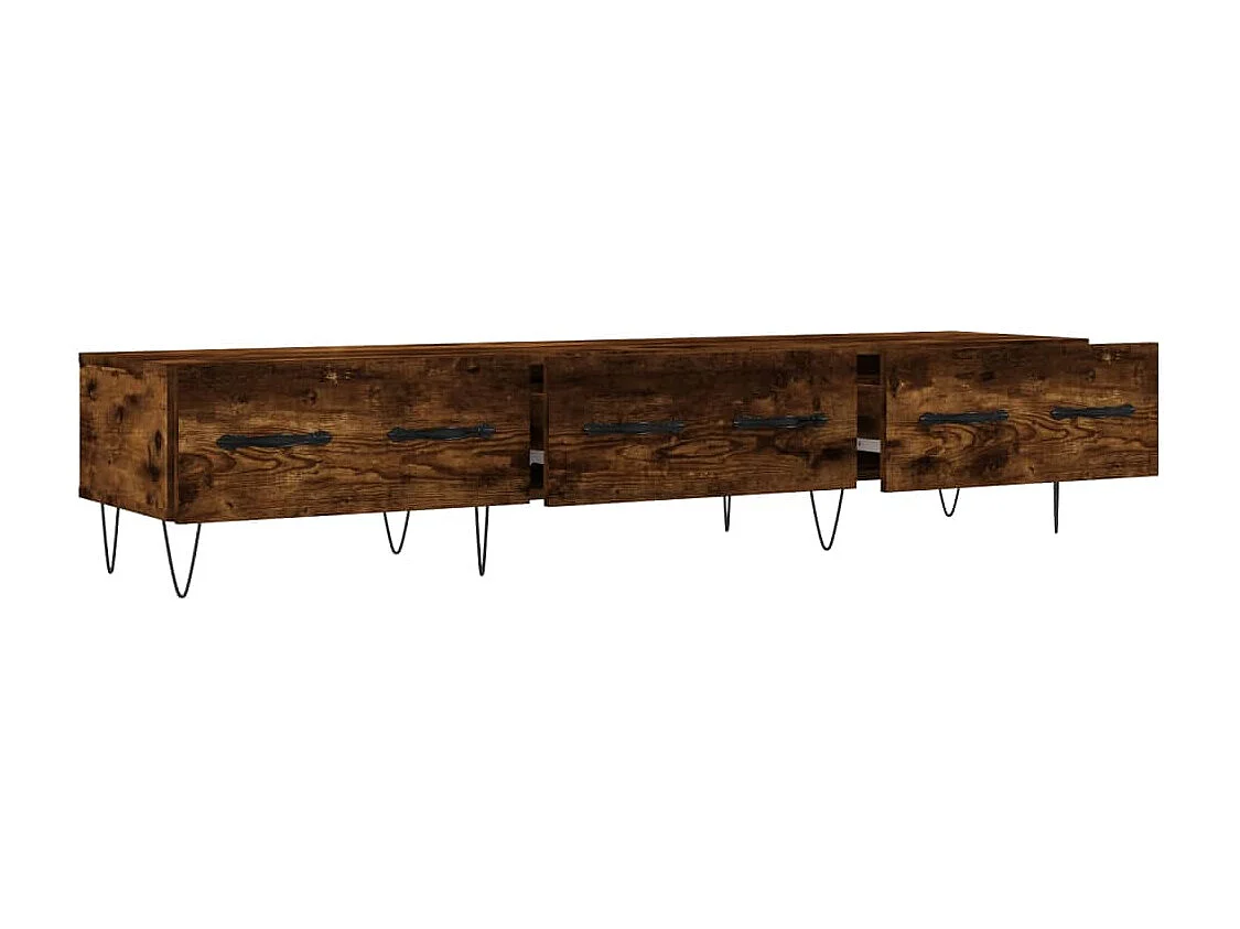 Eilve  Tv-meubel 150x36x30 cm bewerkt hout gerookt eikenkleurig