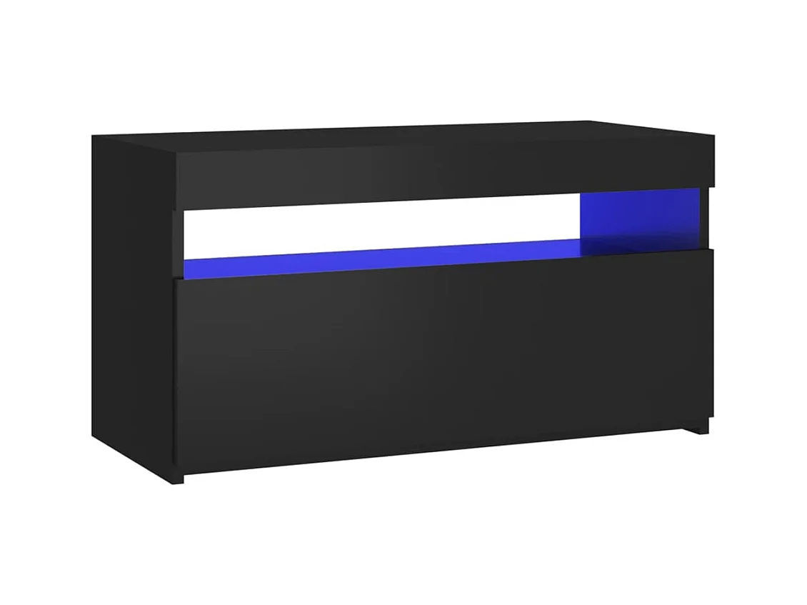 Ilion  Tv-meubel met LED-verlichting 75x35x40 cm zwart