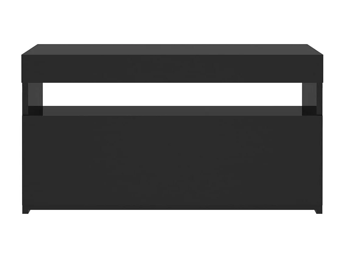 Ilion  Tv-meubel met LED-verlichting 75x35x40 cm zwart