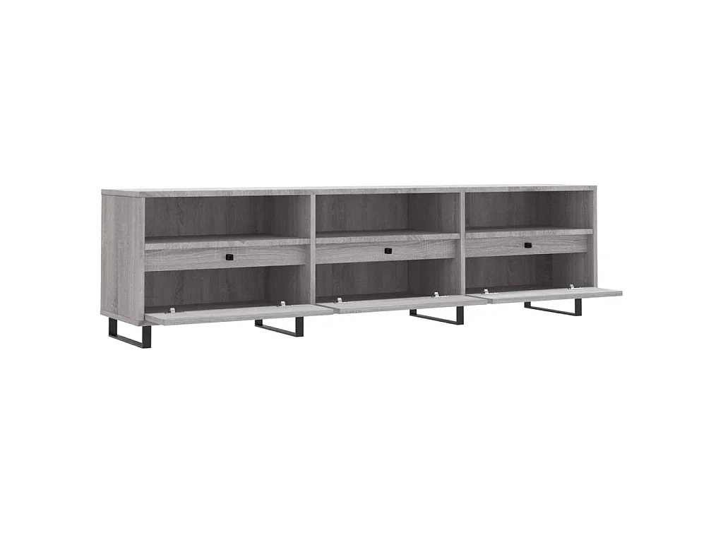 Hørning  Meuble TV sonoma gris 150x30x44,5 cm bois d'ingénierie