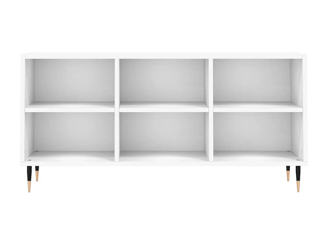 Farmington Hills  Meuble TV blanc 103,5x30x50 cm bois d'ingénierie