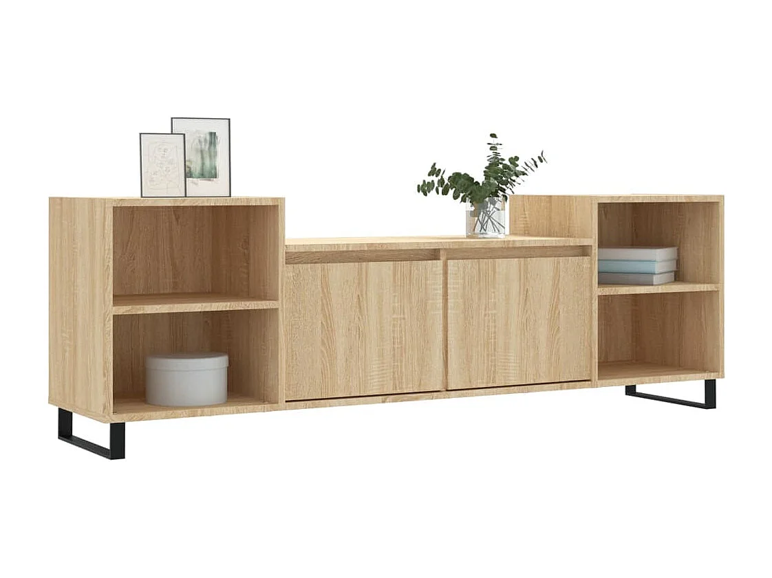 Mille  Meuble TV Chêne sonoma 160x35x55 cm Bois d'ingénierie