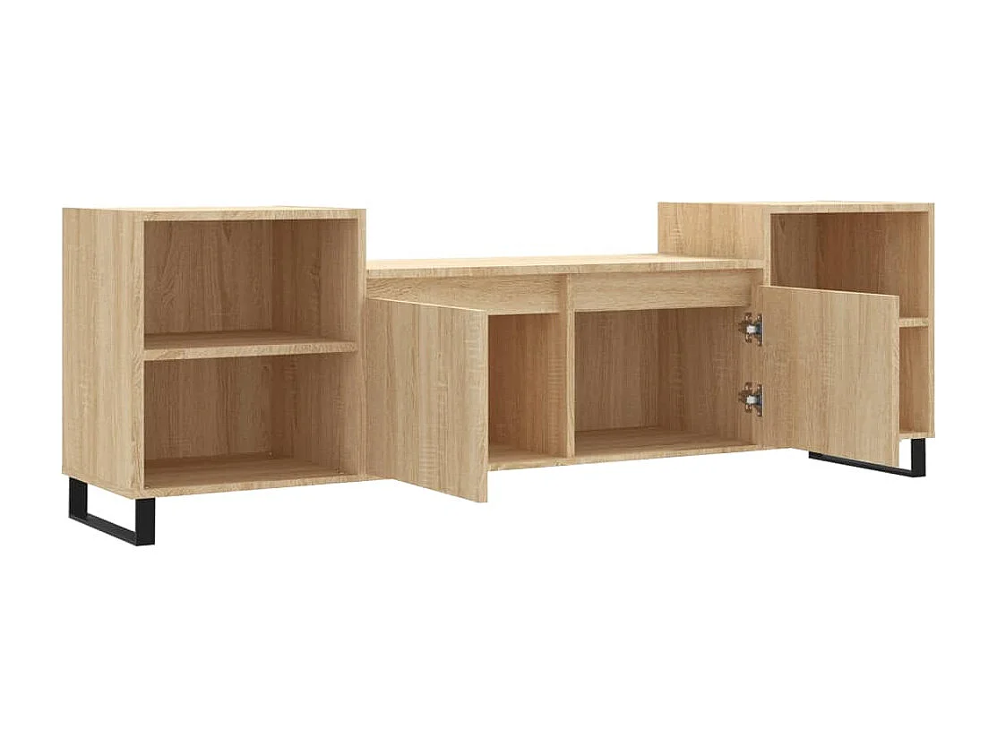 Mille  Meuble TV Chêne sonoma 160x35x55 cm Bois d'ingénierie