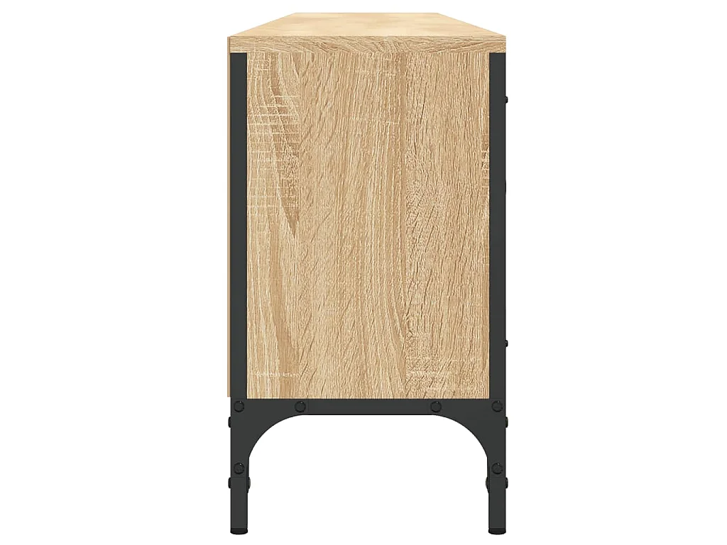 Dalton  Mueble de TV cajón madera ingeniería roble Sonoma 200x25x44 cm