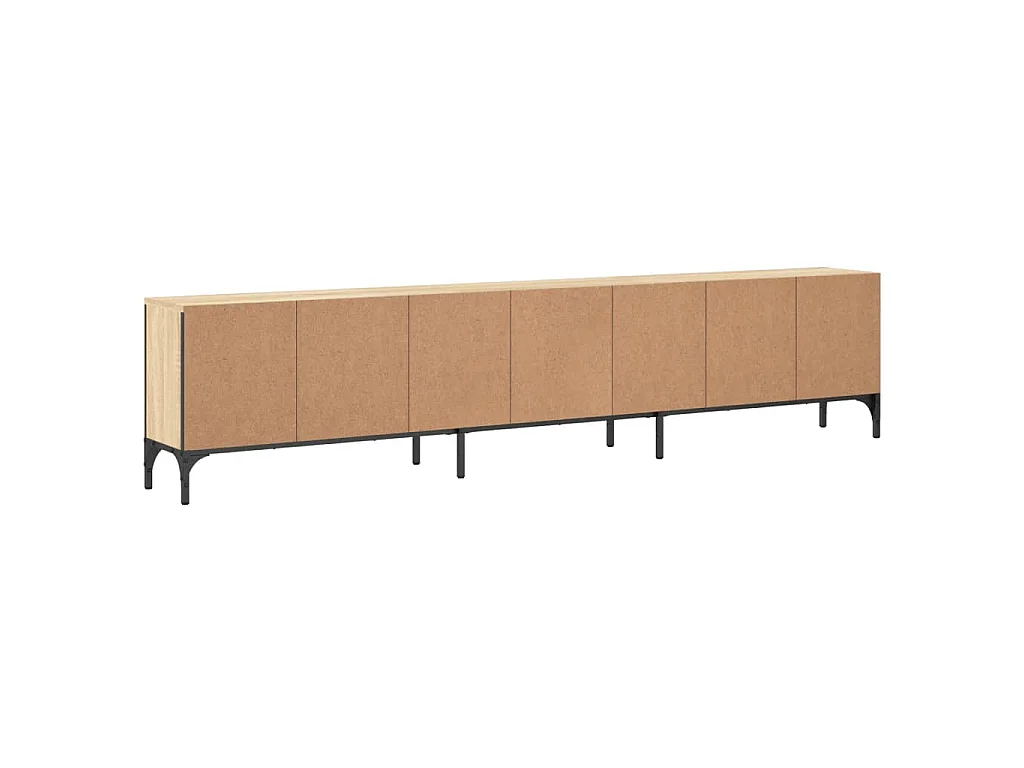 Dalton  Mueble de TV cajón madera ingeniería roble Sonoma 200x25x44 cm