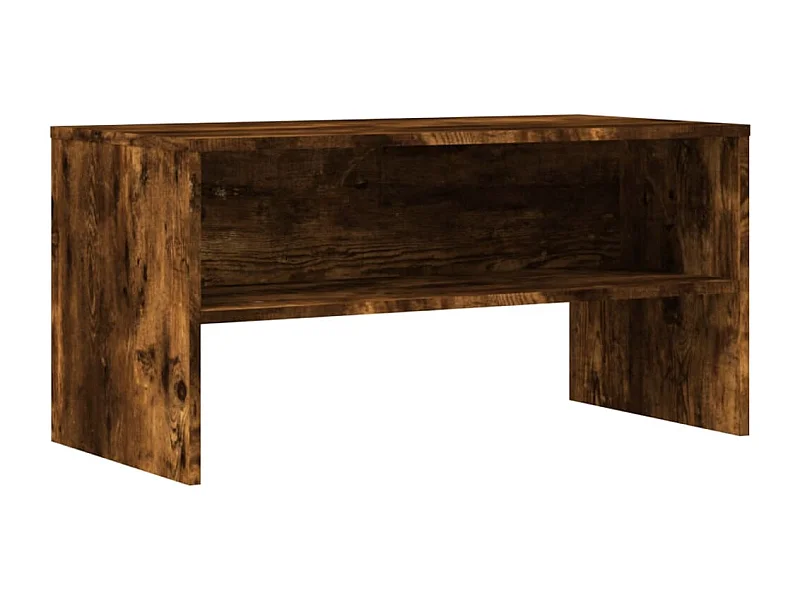 Lackland AFB  Meuble TV chêne fumé 80x40x40 cm bois d'ingénierie