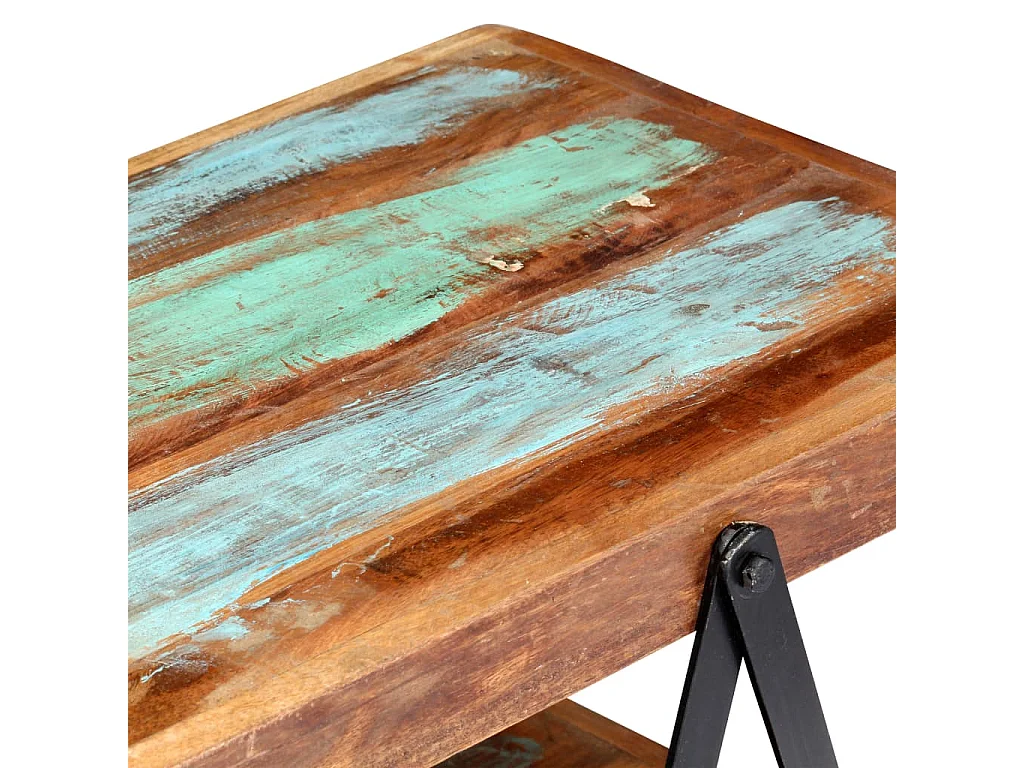 Ronir  Meuble TV 160x40x50 cm Bois de récupération massif