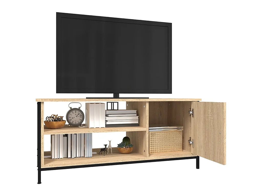 Einar  Meuble TV chêne sonoma 100x40x45 cm bois d'ingénierie