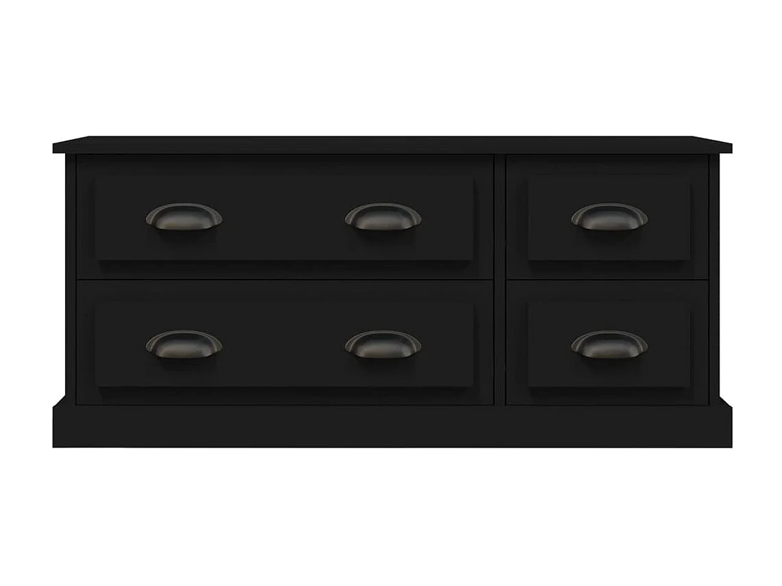 Joeri  Meuble TV noir 100x35,5x45 cm bois d'ingénierie