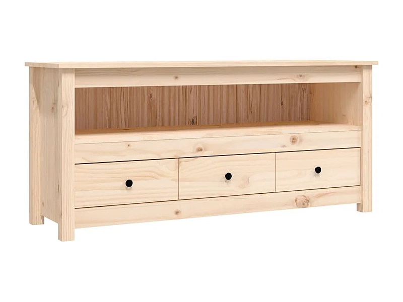 Selim  Meuble TV 114x35x52 cm Bois de pin massif