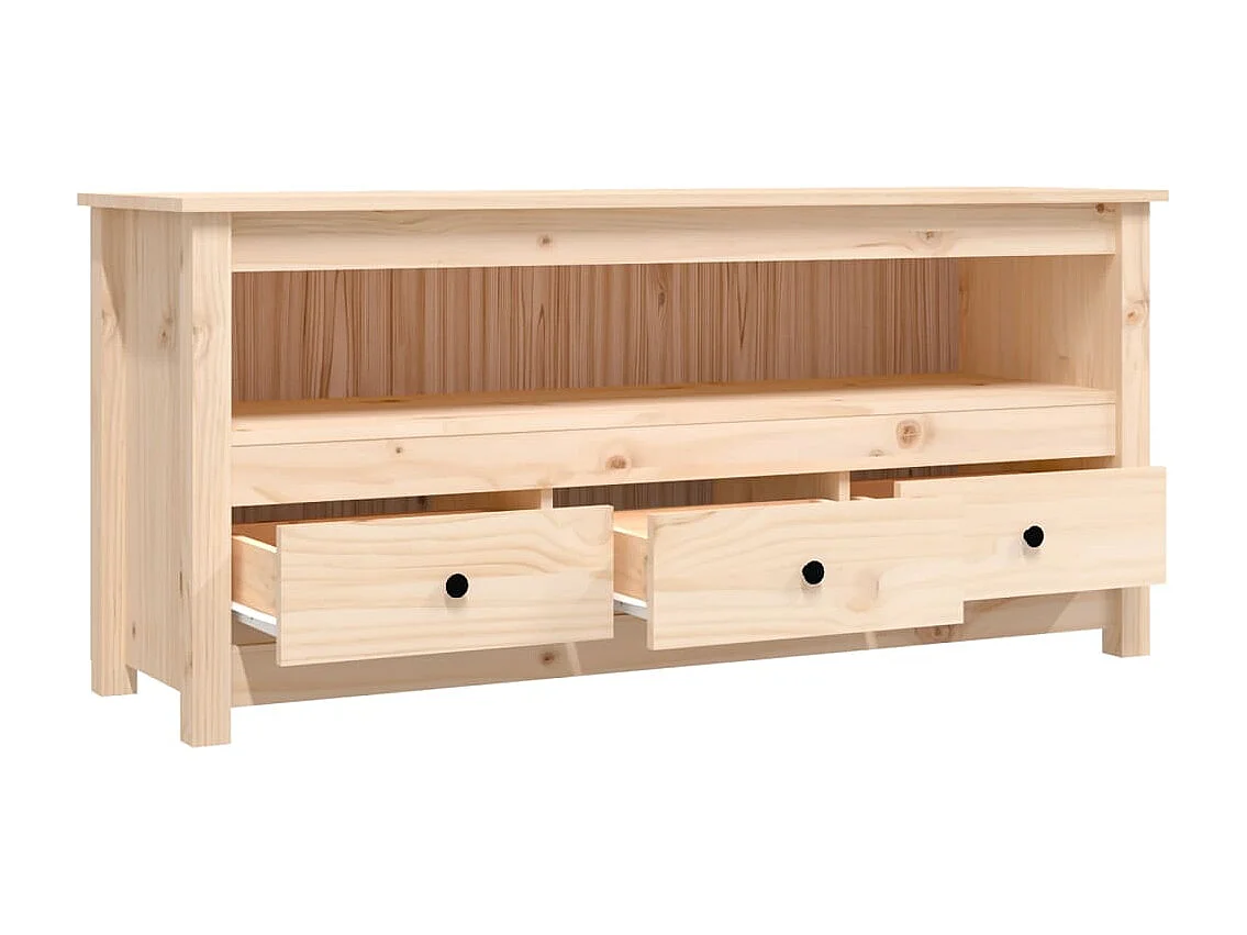 Selim  Tv-meubel 114x35x52 cm massief grenenhout