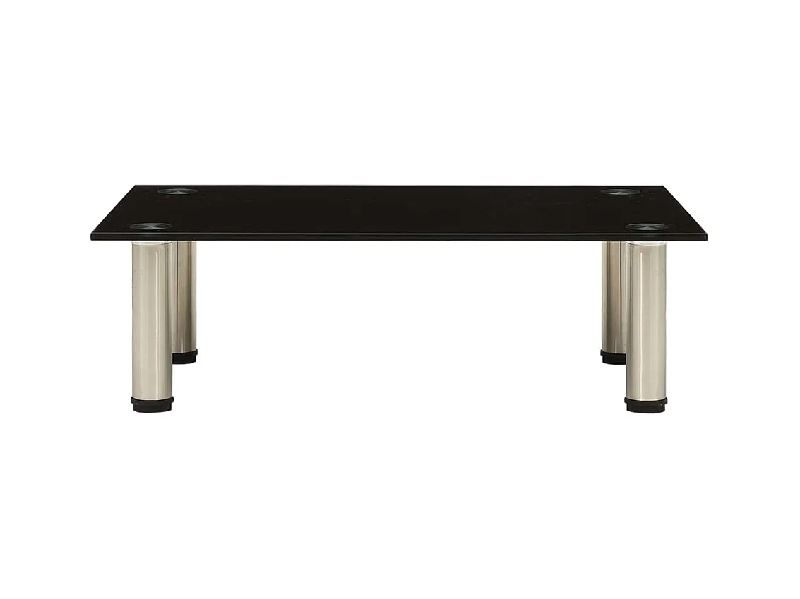 Élie  Tv-meubel 60x35x17 cm gehard glas zwart