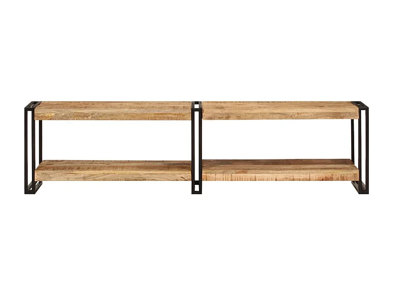 Clearfield  Meuble TV 160x30x40 cm bois massif de manguier