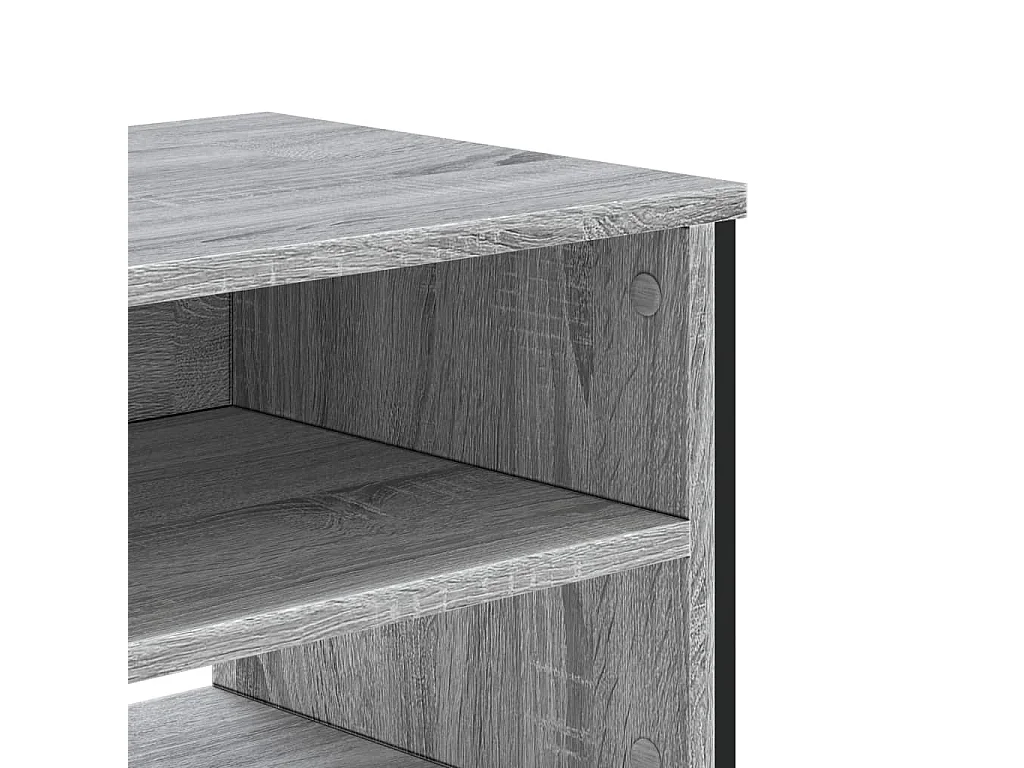 Zylar  Meuble TV sonoma gris 180x34x41 cm bois d'ingénierie