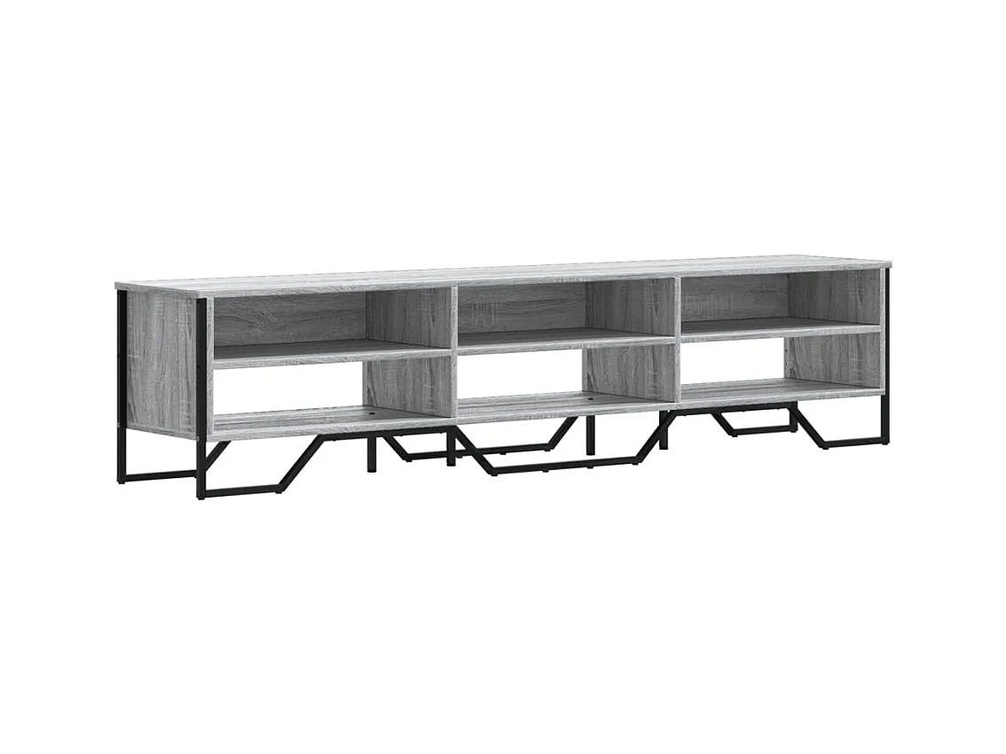 Zylar  Meuble TV sonoma gris 180x34x41 cm bois d'ingénierie