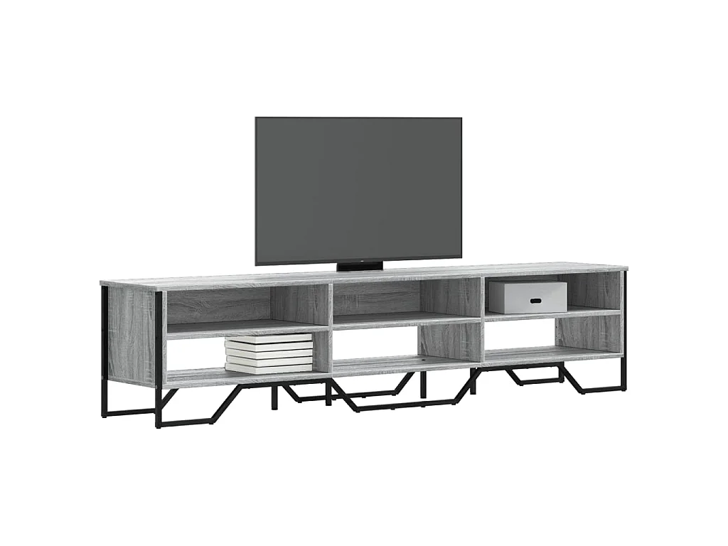 Zylar  Meuble TV sonoma gris 180x34x41 cm bois d'ingénierie