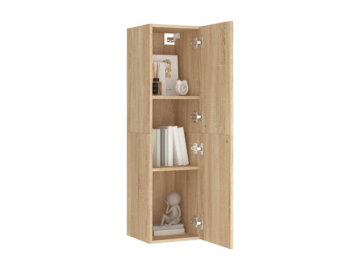 Hoeselt  Meuble TV Chêne sonoma 30,5x30x110 cm Bois d’ingénierie