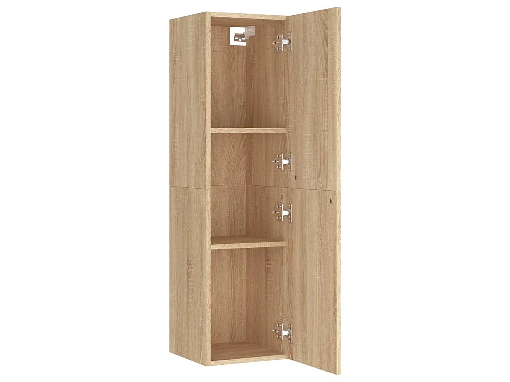 Hoeselt  Meuble TV Chêne sonoma 30,5x30x110 cm Bois d’ingénierie