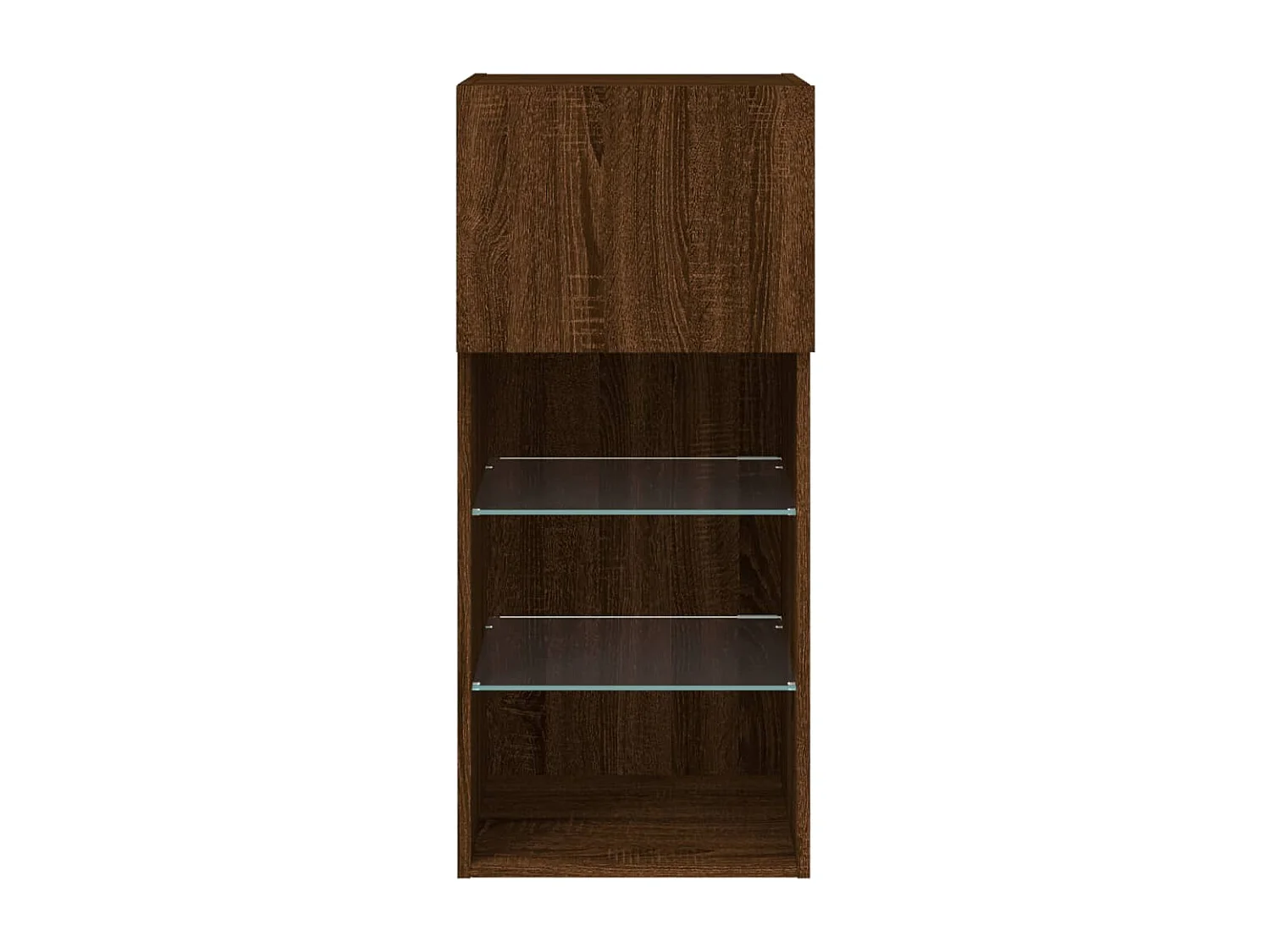 Almar  Meuble TV avec lumières LED chêne marron 40,5x30x90 cm