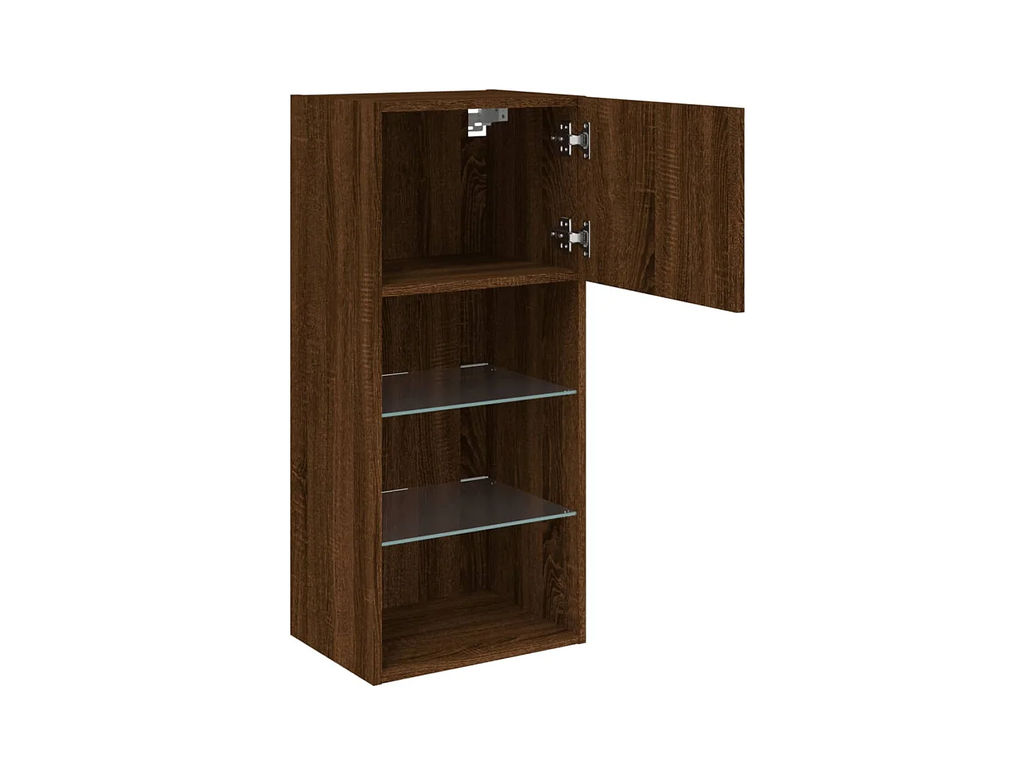 Almar  Tv-meubel met LED-verlichting 40,5x30x90 cm bruin eikenkleur