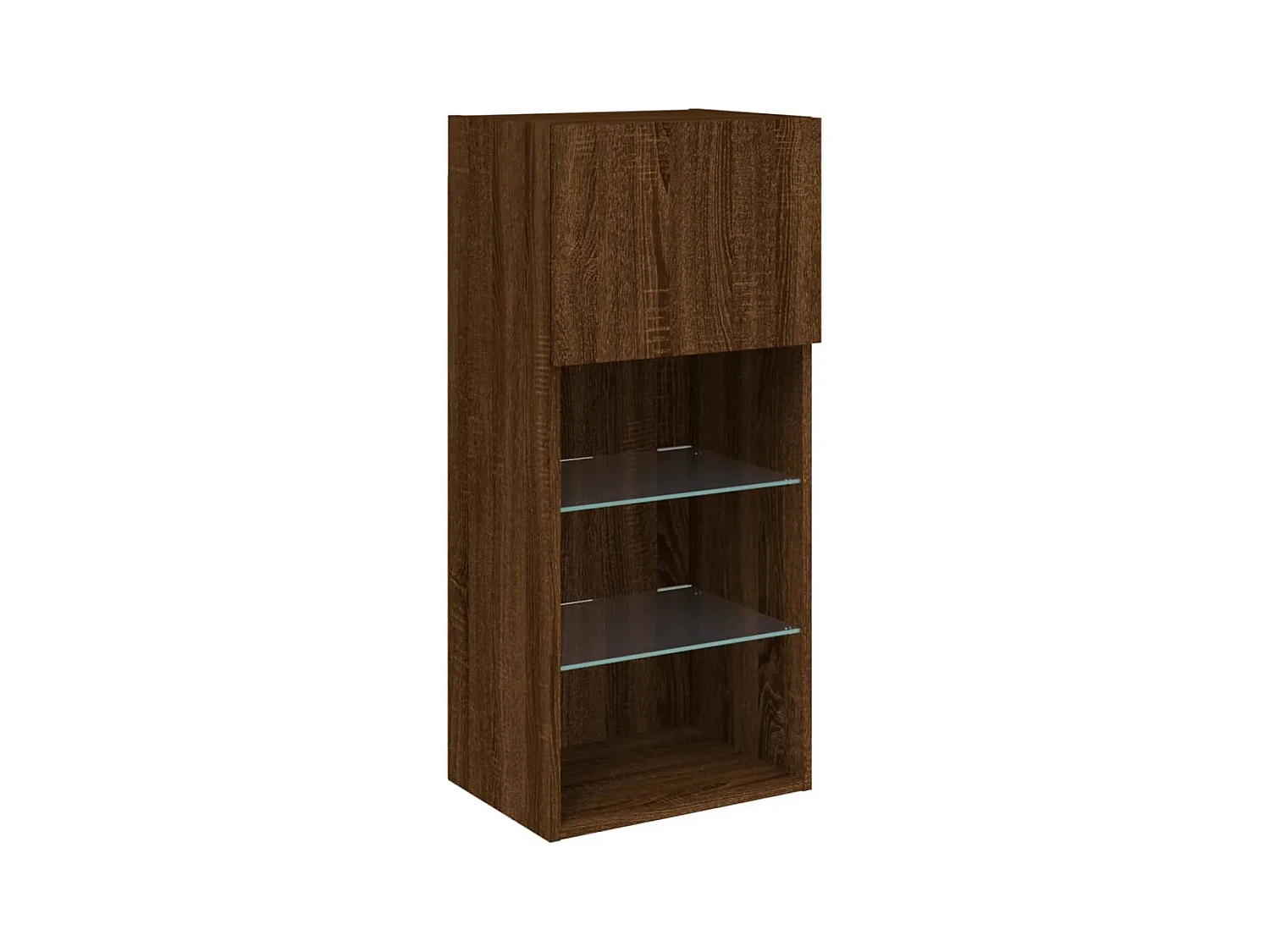 Almar  Tv-meubel met LED-verlichting 40,5x30x90 cm bruin eikenkleur