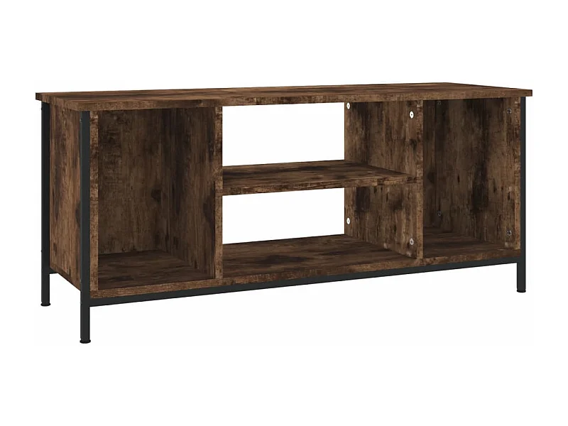 Ypel  Tv-meubel 102x35x45 cm bewerkt hout gerookt eikenkleurig