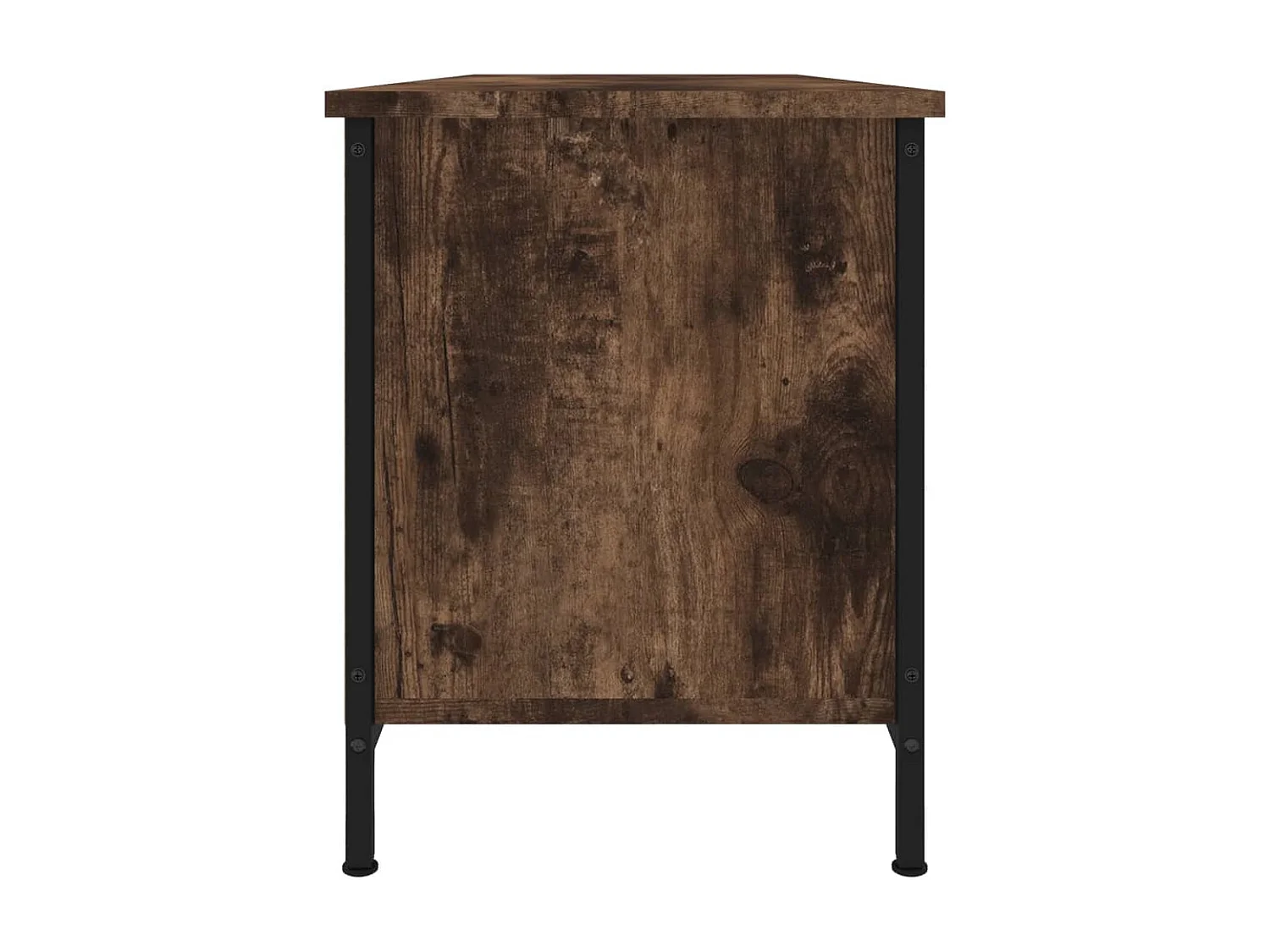 Ypel  Meuble TV chêne fumé 102x35x45 cm bois d'ingénierie